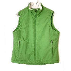 LL Bean Green Vest Sz M